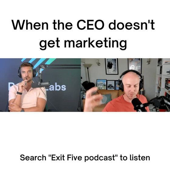 When the CEO doesnt get marketing